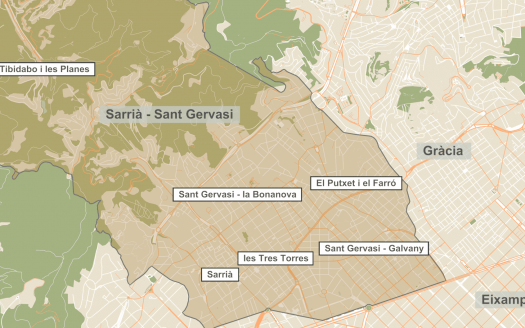 Округ Саррия Сант Жервази (Distrito Sarria - Sant Gervasi) в Барселоне