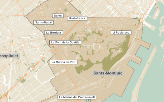 Округ 3 Сантс-Монтжуик (Distrito Sants Montjuic) в Барселоне