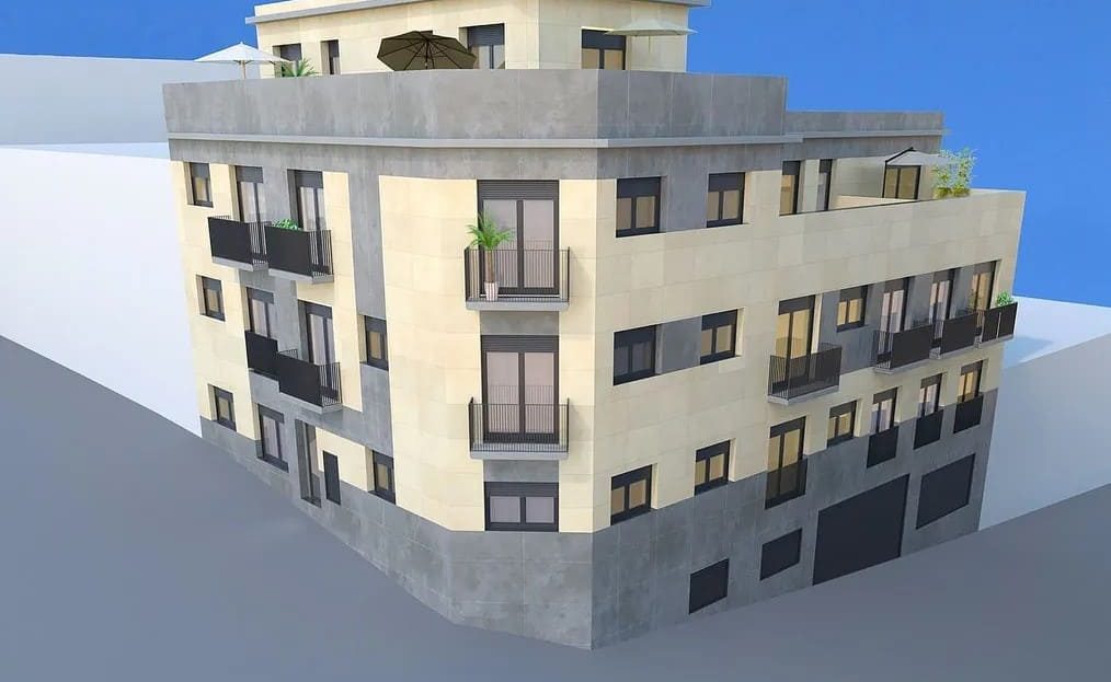 Общий вид многоквартирного дома — несколько этажей, балконы, современные линии"