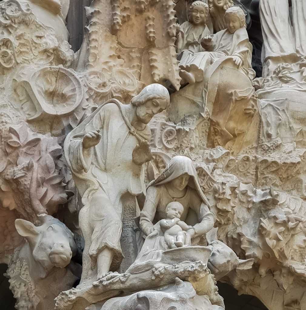 Сцена рождения Христа на Фасаде Рождества