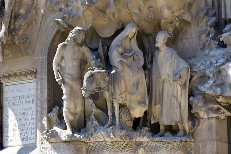 Святое семейство в сцене бегства в Египет