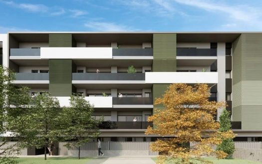 Фасад нового жилого комплекса на улице Жоакима Риеры Бертрана