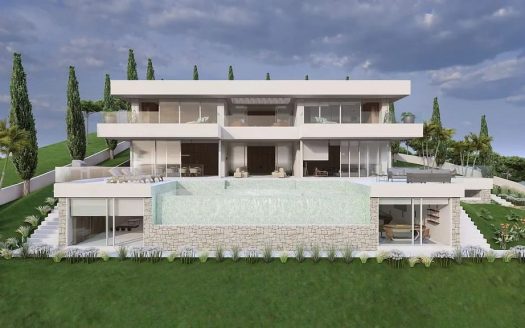 Современный новый дом в Эль-Мирадор-де-Сан-Андреу-де-Льяванерес, визуализация проекта.