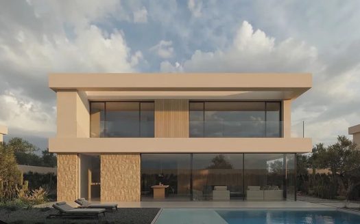 Современная вилла с панорамным остеклением и минималистичной архитектурой