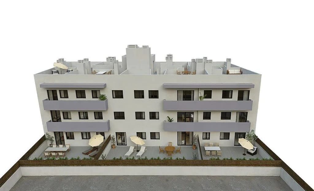 Вид на заднюю часть жилого комплекса Macià Vila с балконами