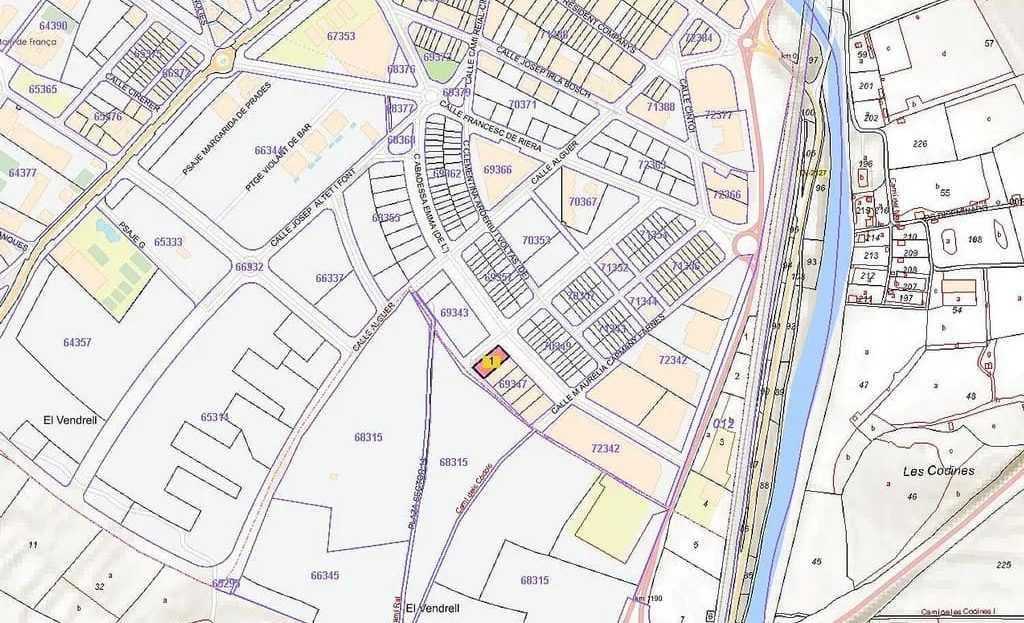 Карта района с обозначением местоположения объекта.