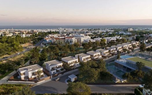 Панорамный вид на жилой комплекс и окрестности Sitges