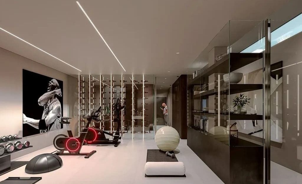 Домашний тренажерный зал и зона для активного отдыха