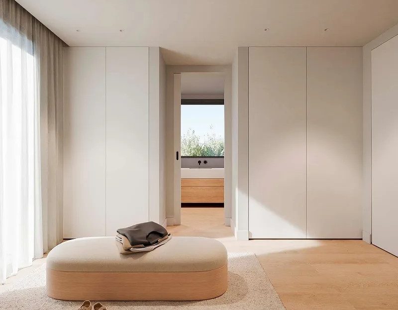 Главная спальня с гардеробной и выходом в ванную комнату