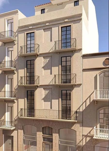 Фасад здания Méndez Núñez 8 с балконами