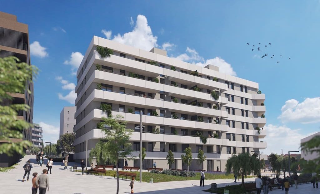 Жилой проект в районе Ла Клота Барселона рядом с зеленой зоной